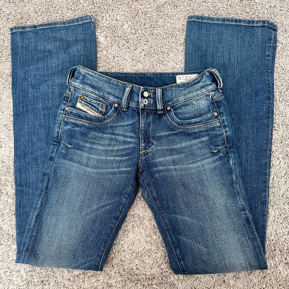 Diesel Ronhar low rise bootcut flared denim jeans